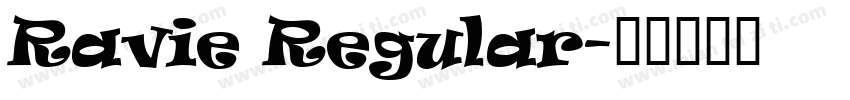 Ravie Regular字体转换